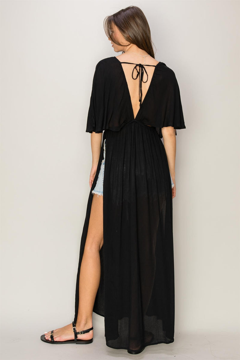 Nora Cover-Up Dress - Black