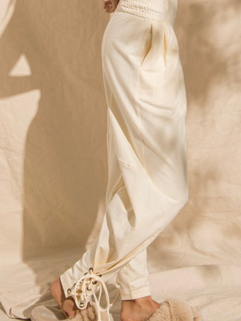 Sky Tapered Pants - Ivory