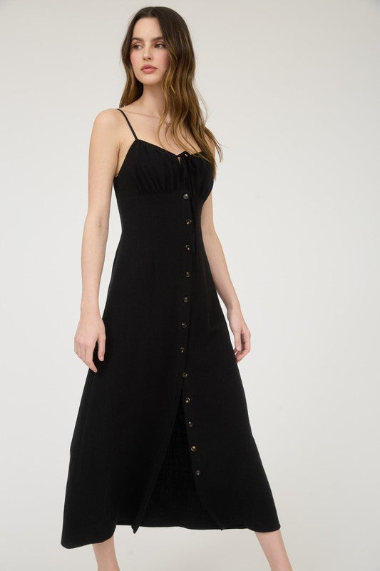 Ella Button Down Midi Dress