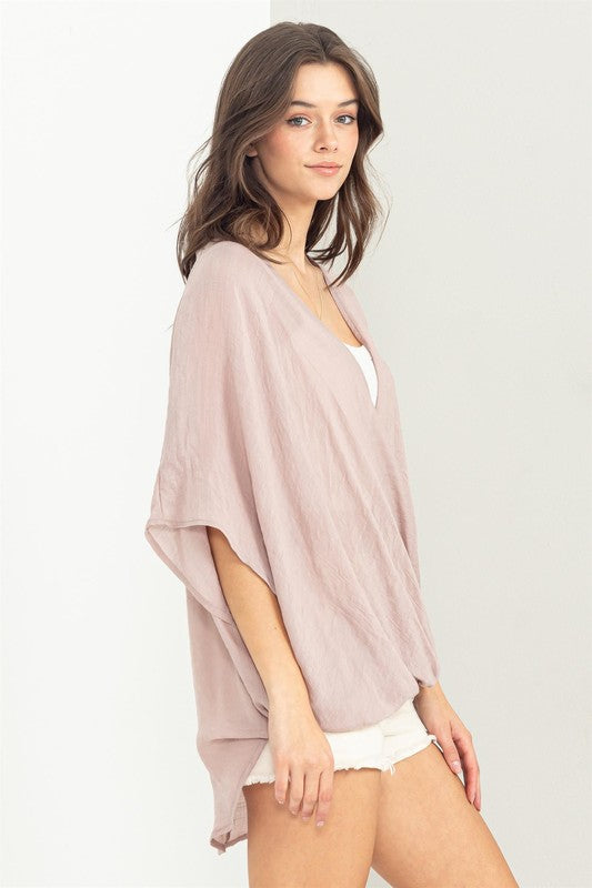 Andi Gauze Shirt - Dark Mauve