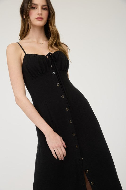 Ella Button Down Midi Dress