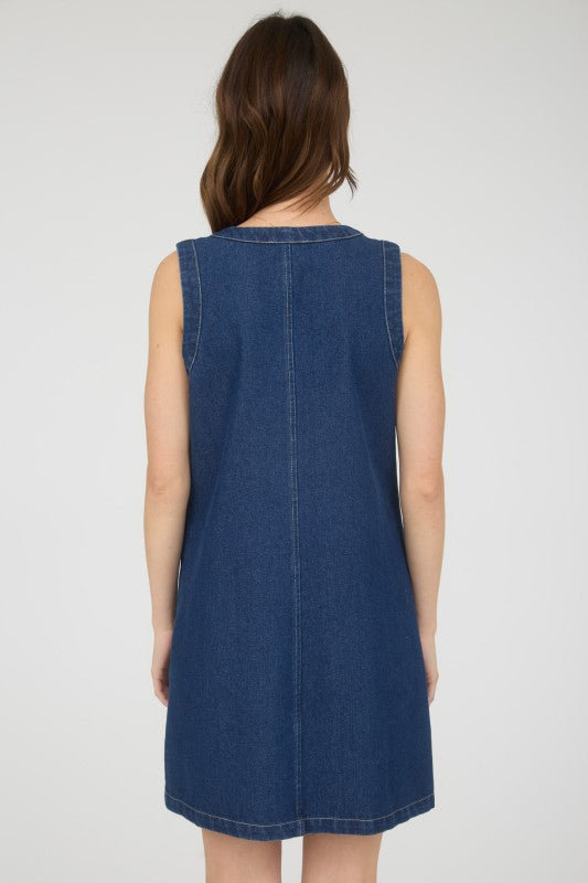 Ruby Sleeveless Denim Mini