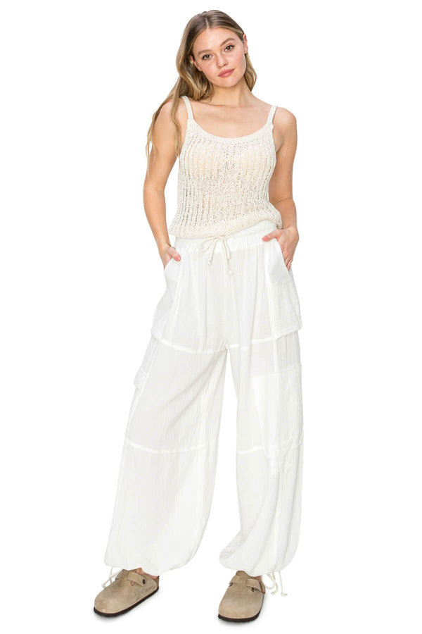 Quinn Gauze Pants - Off White