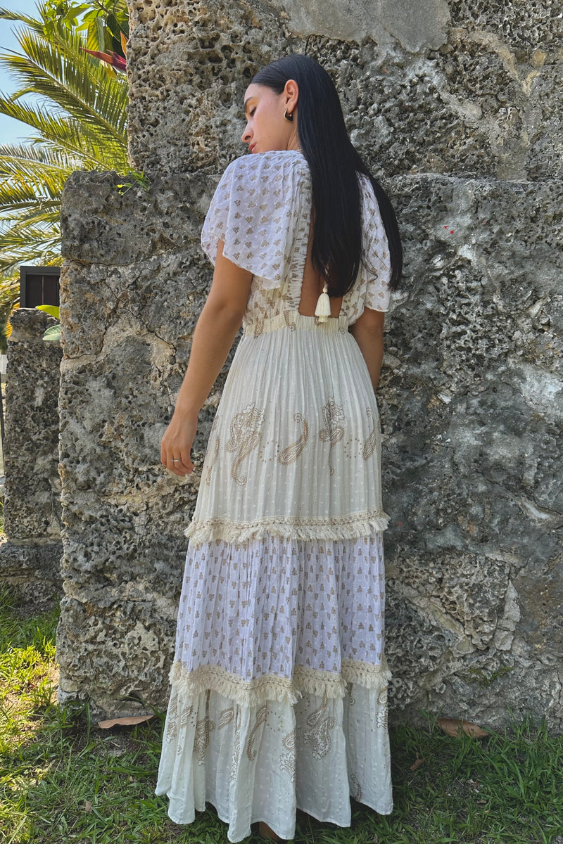 Dahlia Maxi Dress - White/Ivory Wildy Belle Dahlia Maxi Dress - White/Ivory Wildy Belle