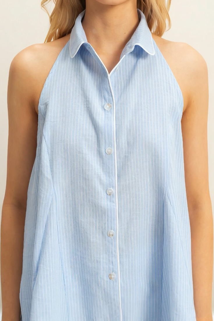 Rowan Halter Open Back Shirt