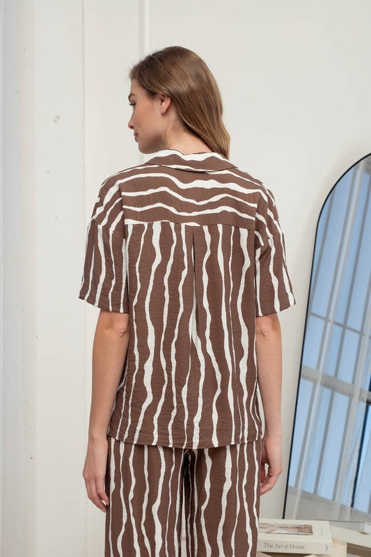 Pippa Zebra Matching set - Brown