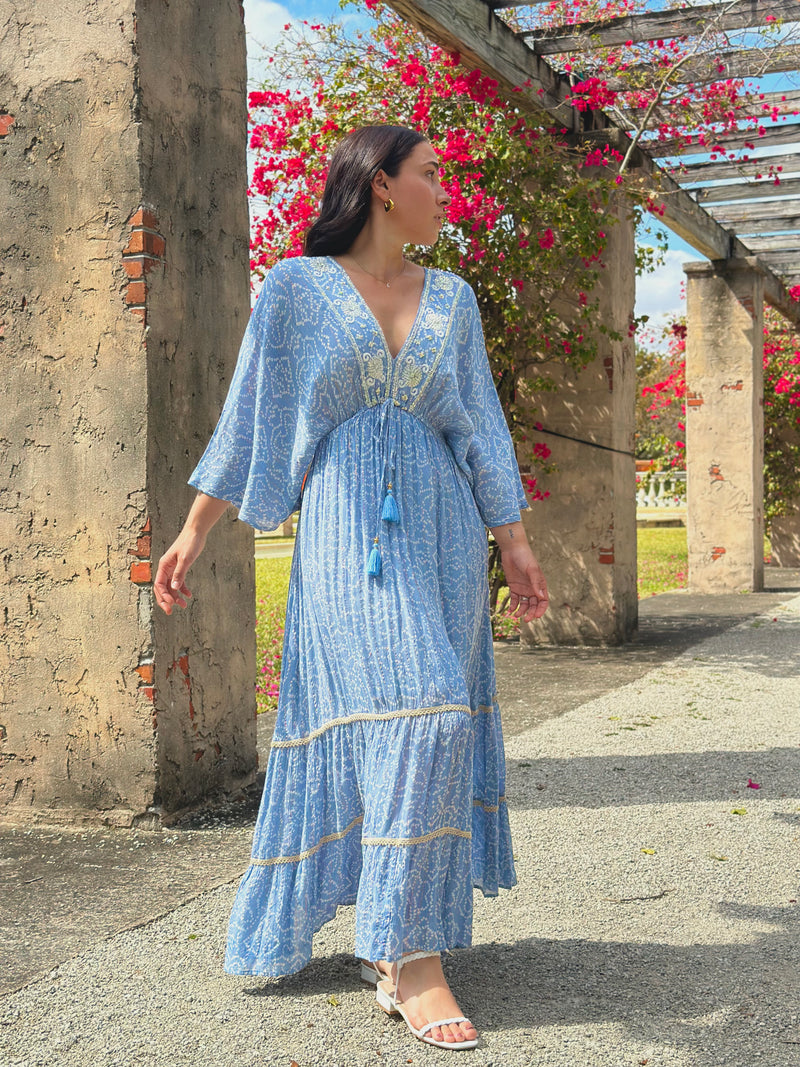 Camille Maxi Dress - Baby Blue