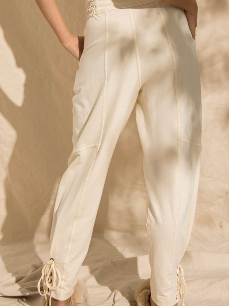 Sky Tapered Pants - Ivory