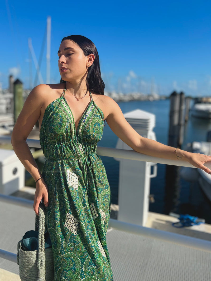 Perfect Getaway Maxi Dress - Green