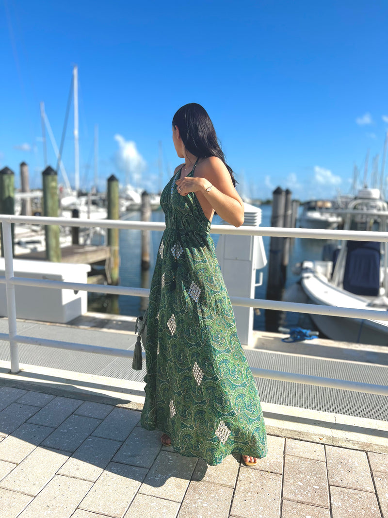 Perfect Getaway Maxi Dress - Green